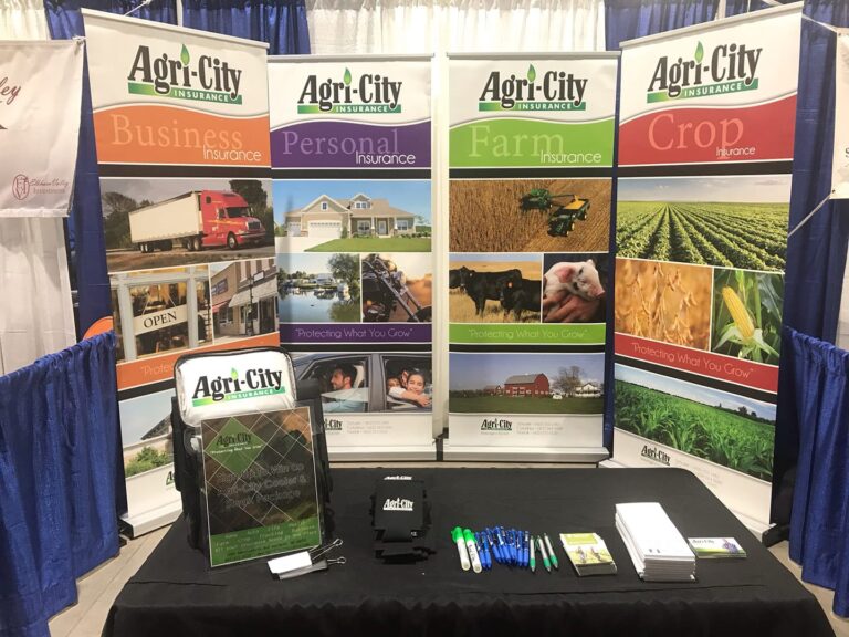 Agri-City booth at community event