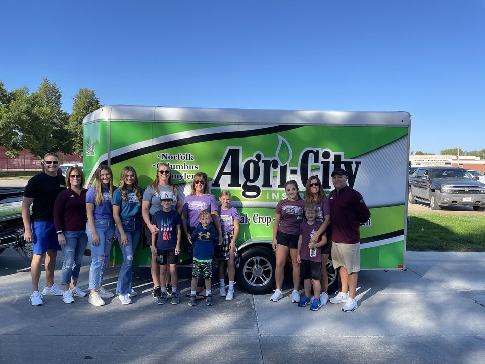Agri-City Insurance plus their families and kids at community event