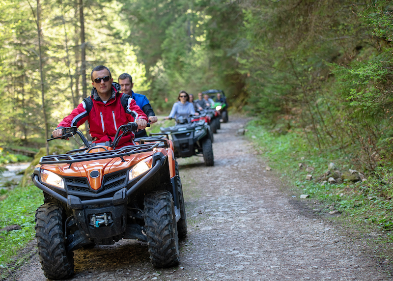 Family on ATVs for Personal Insurance